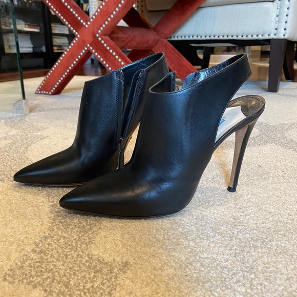 Prada Pointed Toe Slingback Bootie Size 39 / US 9 - Picture 6 of 8